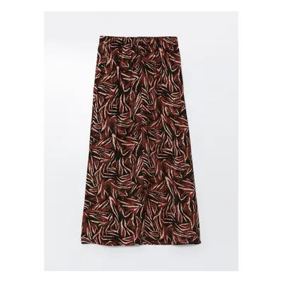 LC Waikiki Patterned Women's Skirt with Elastic Waist