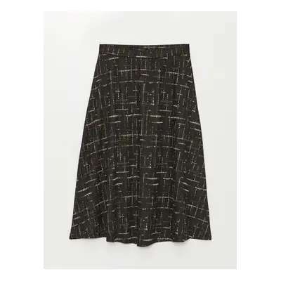 LC Waikiki Patterned Women's Flared Skirt with Elastic Waist