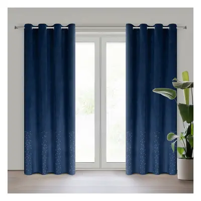 Eurofirany Unisex's Drape Navy Blue