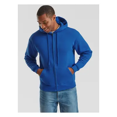 Blue Men's Hoodie Premium Fruit of the Loom