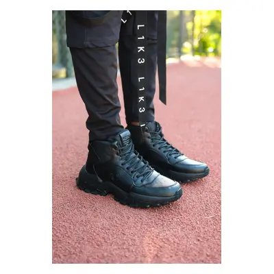 Riccon Black Black Unisex Sneaker Boots