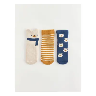 LC Waikiki Lcw Patterned Baby Boy Socks 3-Pack