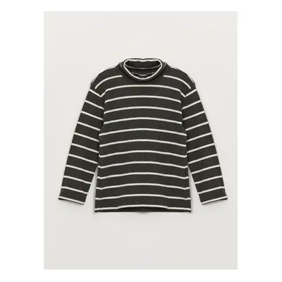 LC Waikiki Turtleneck Long Sleeve Striped Baby Boy T-Shirt