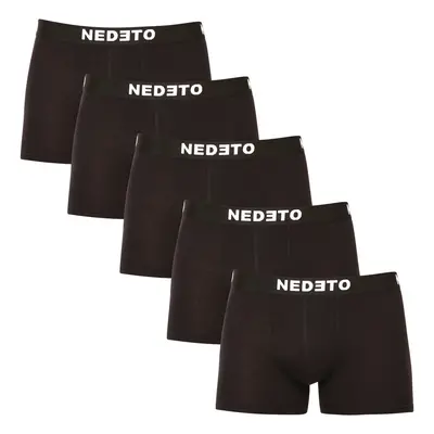 5PACK men's boxers Nedeto black