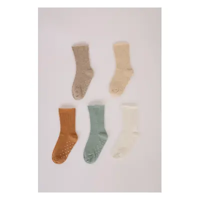 DEFACTO Baby Boy Seamless 5-Pack Cotton Long Socks