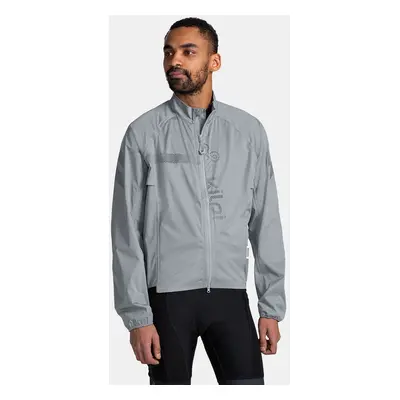 Men's cycling jacket Kilpi RAINAR-M Light gray