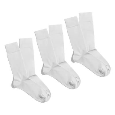 Banana Socks Unisex's 3Pack Socks Essentials Ivory Serenity