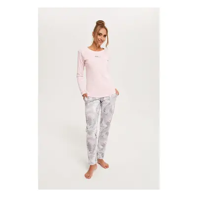 Aloe Women's Long Sleeves, Long Legs - Pink/Print