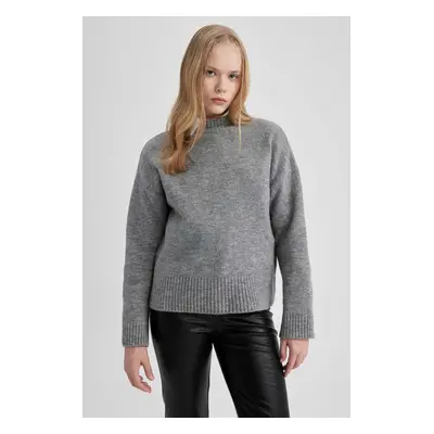 DEFACTO Oversize Fit Half Turtleneck Sweater