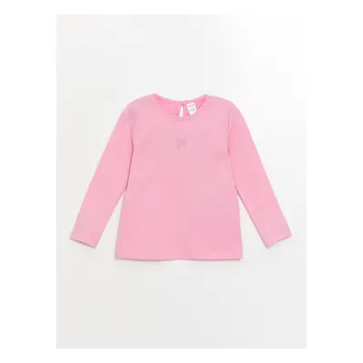 LC Waikiki Crew Neck Long Sleeve Basic Baby Girl T-Shirt