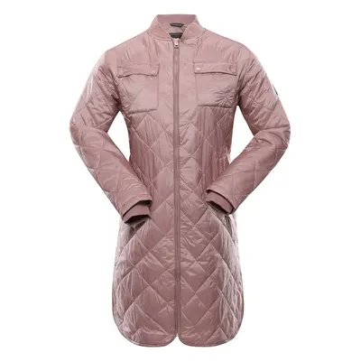 Women's quilted coat nax NAX LOZERA pale mauve