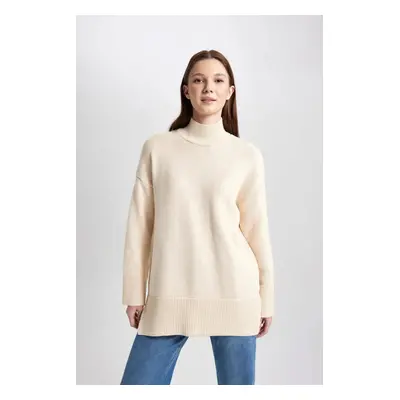 DEFACTO Regular Fit Turtleneck Sweater Tunic