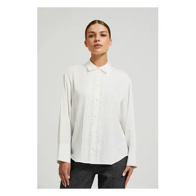 Women's elegant shirt MOODO - white