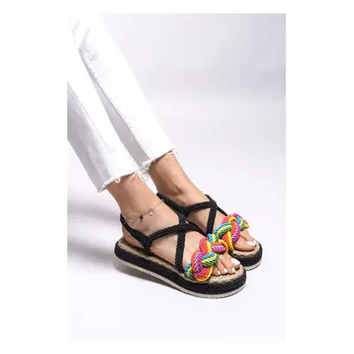 Riccon Jessinalyn Women's Sandals Black Rainbow