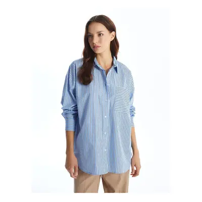 LC Waikiki Lw - Striped Oversize Poplin Women's Shirt