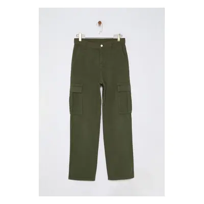 Trendyol Khaki Men's Cargo Pocket Baggy Pants