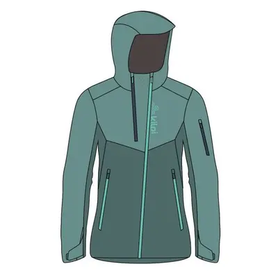 Women's outdoor jacket Kilpi METRIX-W dark green