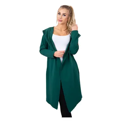 Women's cotton cardigan Kesi - green