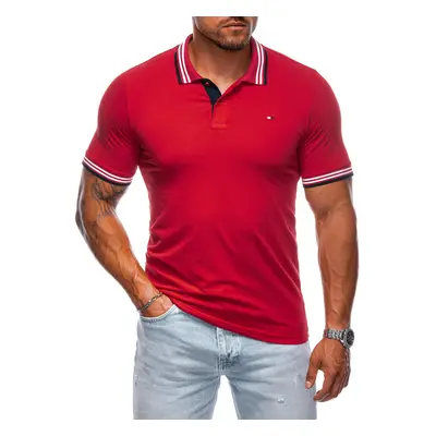 Edoti Men's plain polo shirt