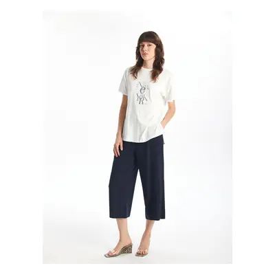 LC Waikiki Women's Elastic Flat Capri