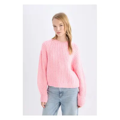 DEFACTO Coool Oversize Wide Fit Crew Neck Knitwear Sweater