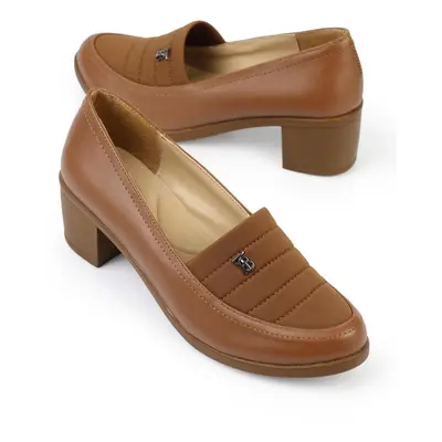 Capone Outfitters Capone Chunky Heel Tan Women's Shoes