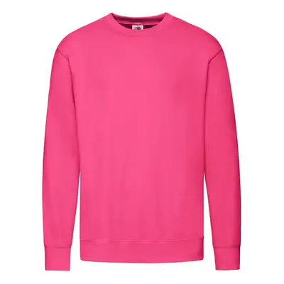 Pink Men's Sweatshirt Lightweight Set-in-Sweat Sweat Fruit of the Loom