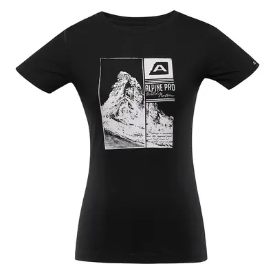 Women's quick-drying T-shirt ALPINE PRO MONENA black variant pa