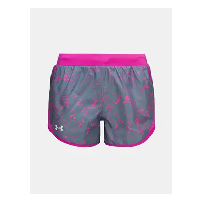 Under Armour Kraťasy Fly By 2.0 nyomtatott short-BLU