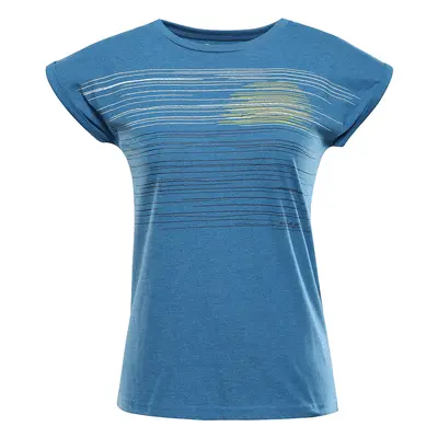 Women's functional T-shirt with cool-dry ALPINE PRO GREMA mykonos blue variant pb