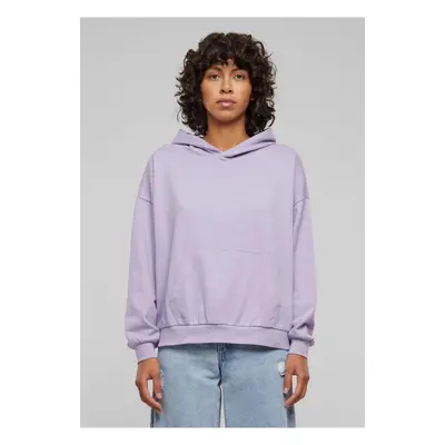 Women's Light Terry Oversized Hoodie - Purple