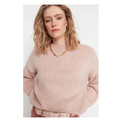 Trendyol Powder Wide Fit Soft Textured Basic Knitwear Sweater