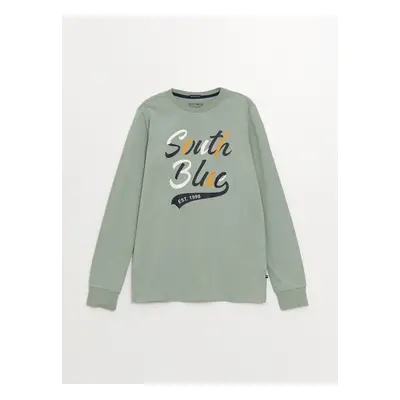 LC Waikiki Crew Neck Printed Long Sleeve Boys' T-Shirt