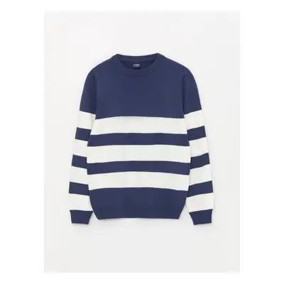 LC Waikiki Crew Neck Striped Long Sleeve Boy's Knitwear Sweater