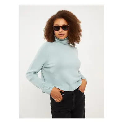 LC Waikiki Turtleneck Plain Long Sleeve Women's Knitwear Sweater