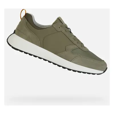 Light green men's sneakers Geox Volpiano - Men's