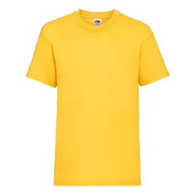 Yellow Cotton T-shirt Fruit of the Loom