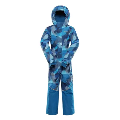 Children's suit with ptx snow membrane ALPINE PRO KIREMO neon atomic blue variant pb