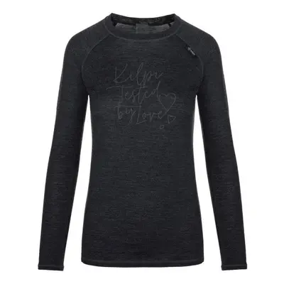 Women's woolen thermal shirt Kilpi MAVORA TOP-W black