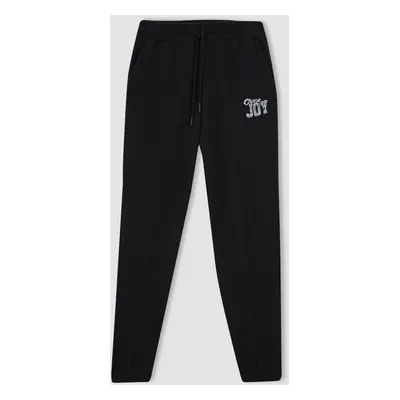 DEFACTO Fit Standard Fit Long Length Thick Fabric Sweatpants with Pockets