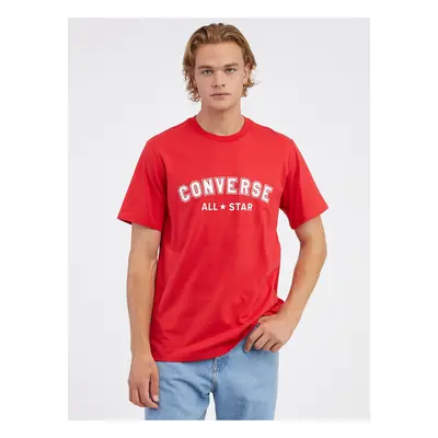 Red Unisex T-Shirt Converse Go-To All Star - Men