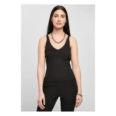 Women's ribbed knit black