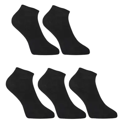 5PACK Styx low bamboo black socks