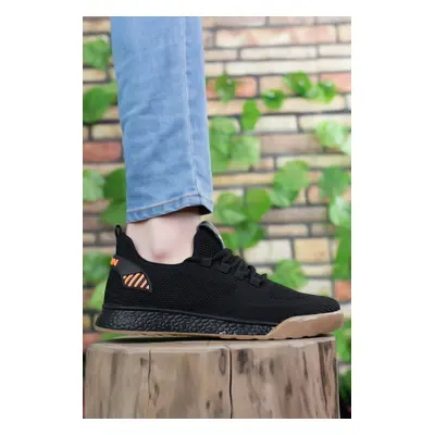 Riccon Unisex Black Sneakers