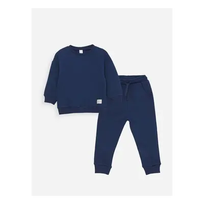 LC Waikiki Crew Neck Baby Boy Sweatshirt and Tracksuit Bottom 2-pack