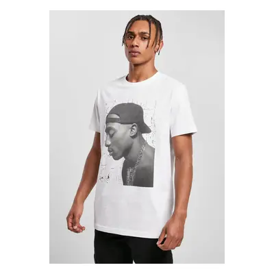 Tupac Cracked Background Tee White