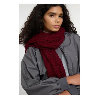 Trendyol Claret Red Knit Detailed Knitwear Scarf