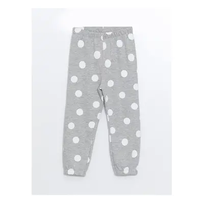 LC Waikiki Lw - Thick Polka Dot Girl's Tracksuit Bottom with Elastic Waist