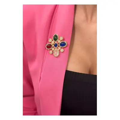 Floral brooch multicolored