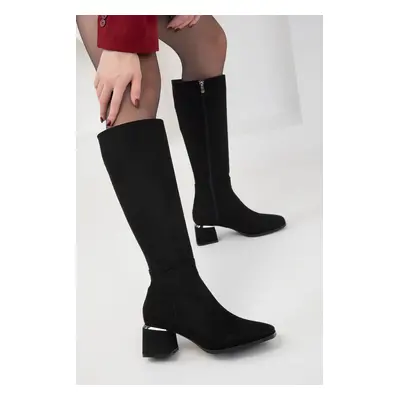 Soho Black Suede Women's Boots